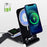 2-in-1 Wireless Charger Holder Phone Watch Charging Desktop Stand for Apple Watch iPhone Magsafe - Black - 1