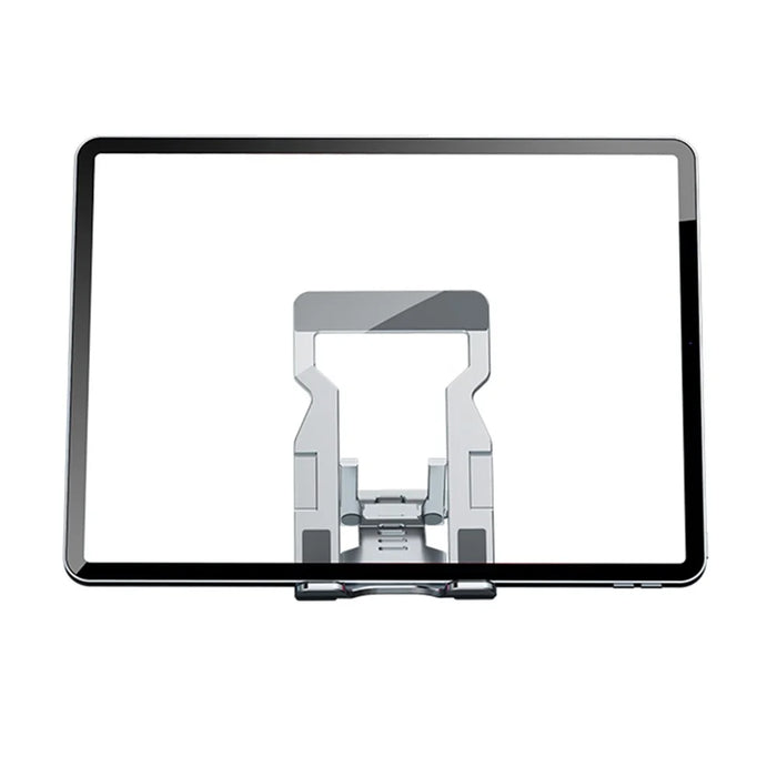 H12 Universal Foldable Mobile Phone Tablet Metal Bracket Desktop Holder Stand - Silver - 7
