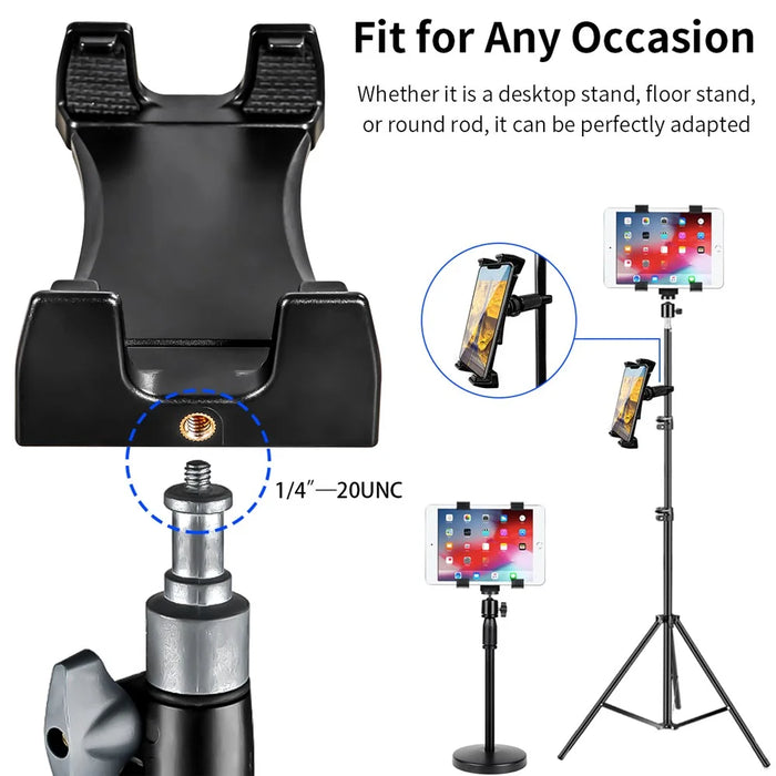 Universal Adjustable Treadmill Bike Bicycle Handlebar Mount Phone GPS Tablet Stand Holder - 3