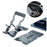 R-JUST HZ06 Multi-angle Adjustable Phone Holder Mount Universal Foldable Tablet Desk Desktop Stand Bracket for iPhone - Grey - 1