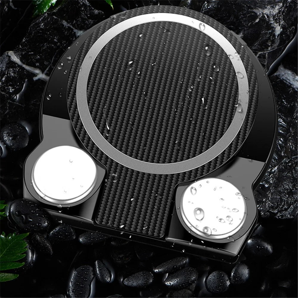 Carbon Fiber Car Phone Holder Dashboard Mobile Phone Clip Mount Bracket GPS Stand for 3.5-6.8 inch Phone - 6