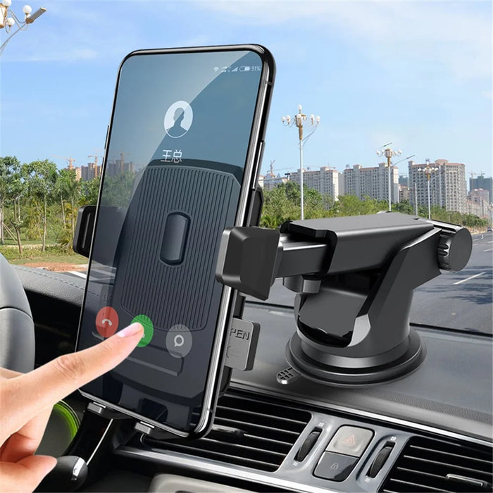 360 Degree Rotation Car Suction Cup Mount Air Vent Clip Phone Holder Bracket - Style A - 3
