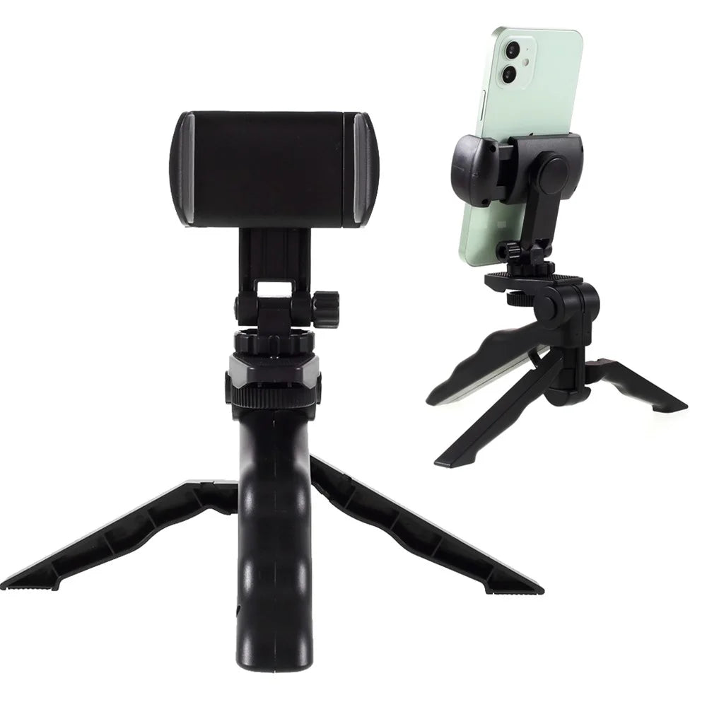 Mini Foldable 360° Rotating Desktop Tripod Mobile Phone Digital Camera Holder Bracket - 1