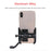 WUPP 360 Degree Aluminum Alloy Motorcycle Bike Rear Mirror Phone Holder GPS Stand Mount for 4-6.5 inch Phone - Black - 4