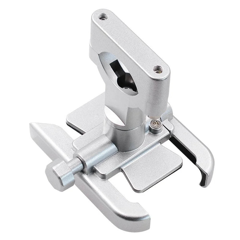 WUPP Universal Motorcycle Bike Aluminum Handle Bar Adjustable Mobile Phone Bracket GPS Stand Holder Mount - Silver - 2