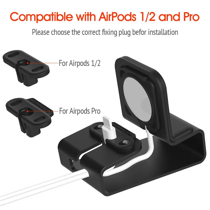 T065 Aluminium Alloy Charging Stand Dock Desktop Holder Bracket for Apple Watch AirPods Pro - 5