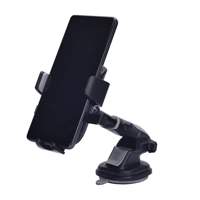 Car Dashboard Windshield Telescopic Long Arm Mobile Phone Holder Rotatable Suction Cup Bracket - Grey - 6