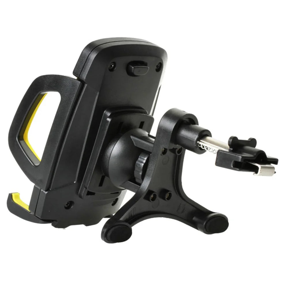 X0403 Universal Car Air Outlet Car Phone Holder Mount Stand Adjustable Mobile Phone GPS Bracket - Yellow - 3