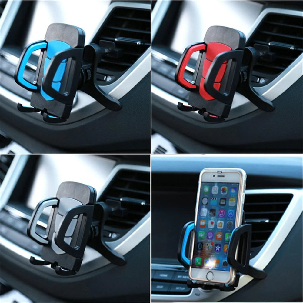X0403 Universal Car Air Outlet Car Phone Holder Mount Stand Adjustable Mobile Phone GPS Bracket - Yellow - 5