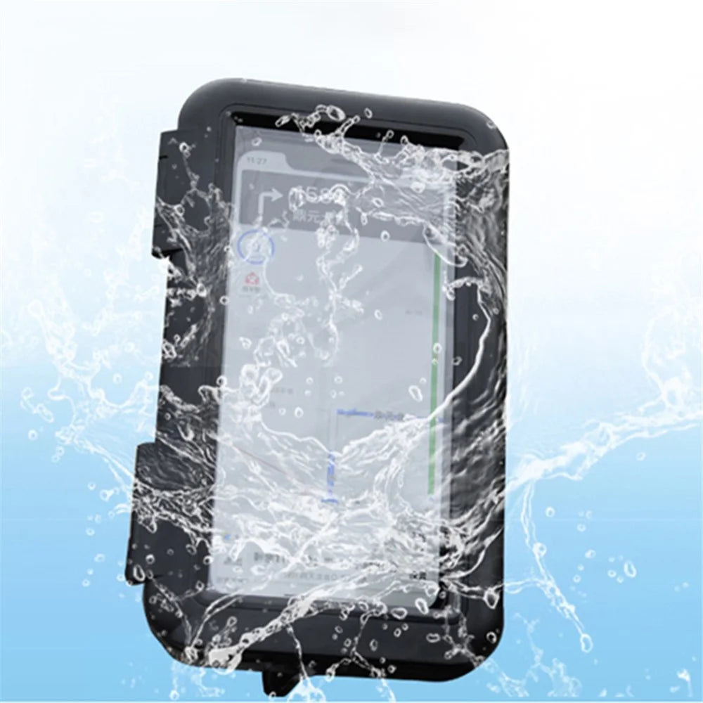 S2102 Motorcycle Phone Bag Bicycle Rear View Mirror Mount Holder Stand Waterproof Case Cover - 7
