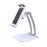 Q010 Desktop Folding Phone Mount Stand Bracket 360 Degree Rotation Adjustable Angle Table Tablet Holder - White - 5