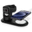 Silicone Charge Stand Holder Wireless Charging Station Dock for Apple Watch / iPhone 12 Series - Black - 2