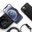 Silicone Charge Stand Holder Wireless Charging Station Dock for Apple Watch / iPhone 12 Series - Black - 7
