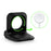 Silicone Base Phone Holder Charger Stand Charging Dock Station Bracket for Apple Watch - Black - 5