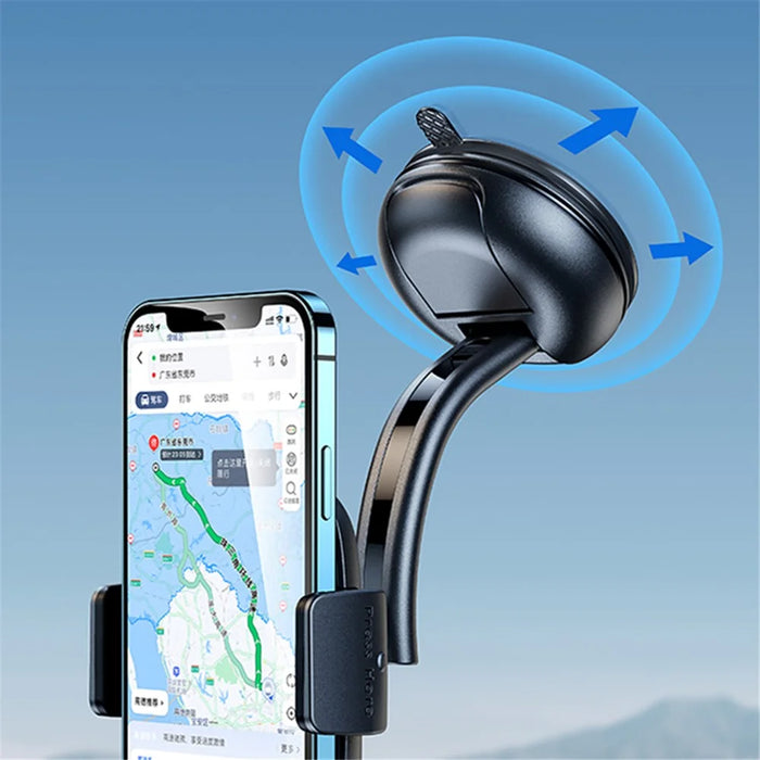 USAMS US-ZJ063 Car Dashboard Windshield Suction Cup Mobile Phone Holder Rotatable Bracket - 4