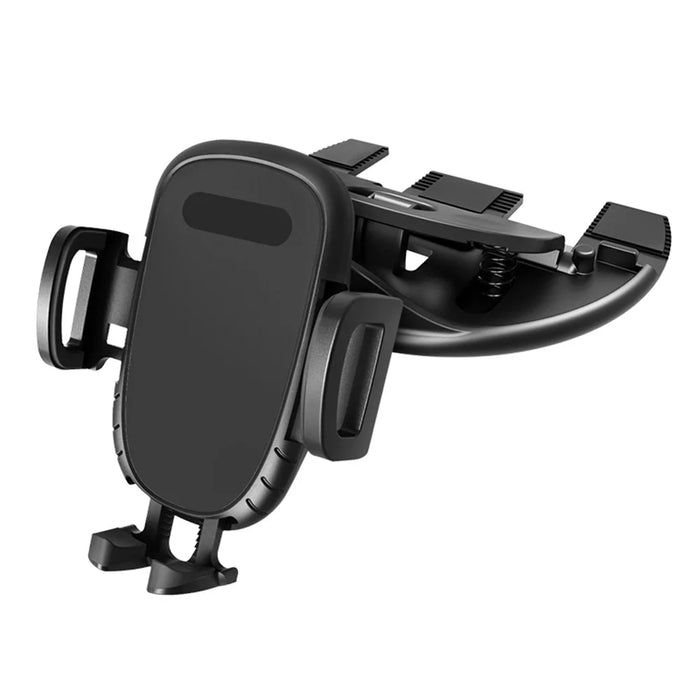 ZY-CD02 Car CD Slot Mount Automatic Lock 360° Rotation Phone Holder Stand - Black - 1