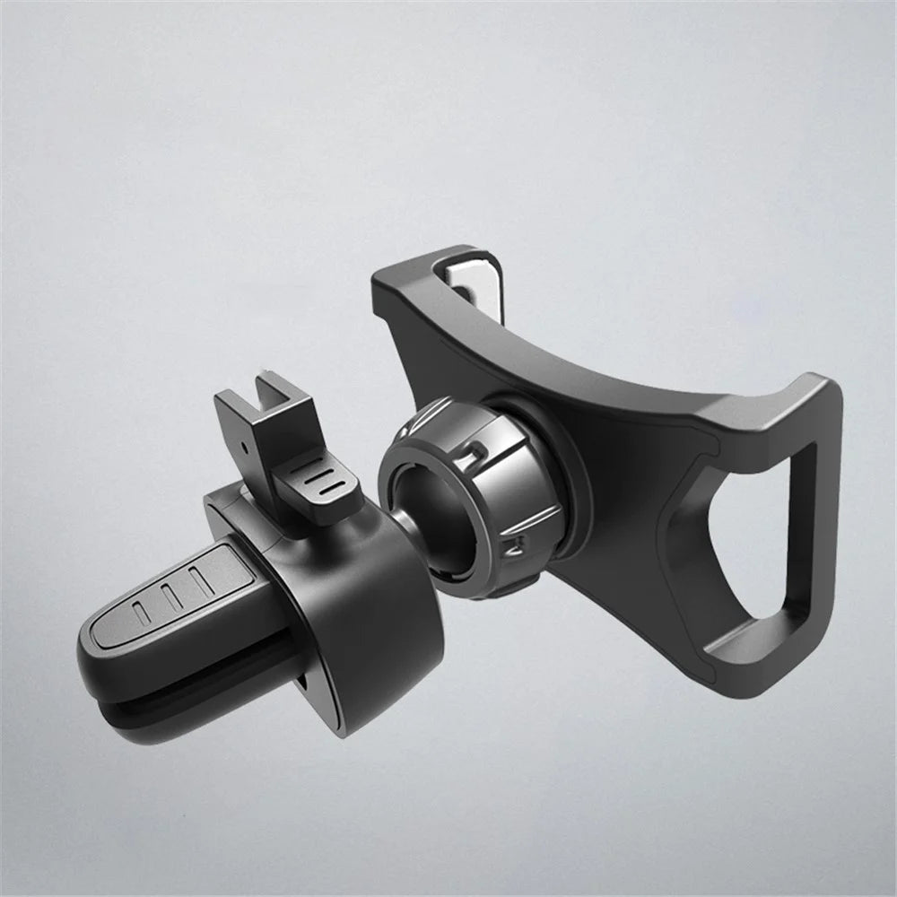 ZY-FK05 360° Rotation Car Air Vent Mount Stretchable Clip Bracket for 4-6.9inch Mobile Phones - Black - 5