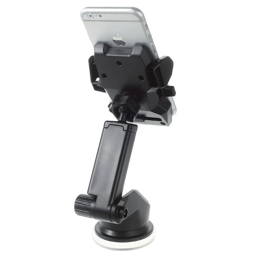 Long Neck Easy One-Touch Car Mount Holder for iPhone 6s / 6s Plus /Galaxy Note5, Width: 5.5-9cm - 1