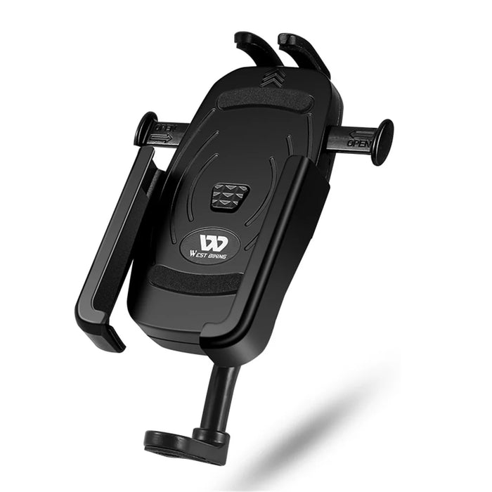 WEST BIKING MTB Bicycle Mobile Phone Holder Bike Rearview Mirror Mount Phone Stand Bracket - 7
