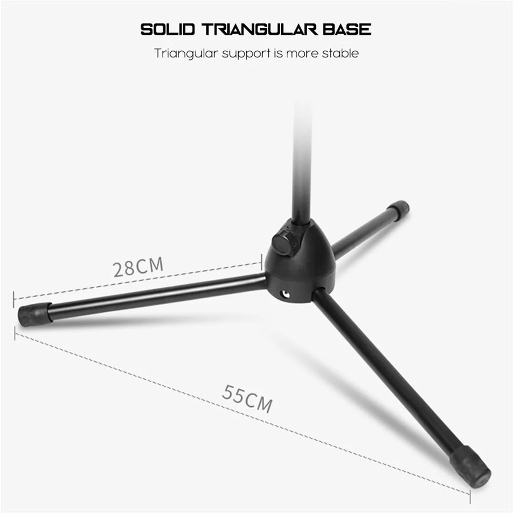 Universal Tablet Holder Floor Stand 3.5-10.5 inch Mobile Phone Tablet 360° Rotating Retractable Metal Tripod - 5