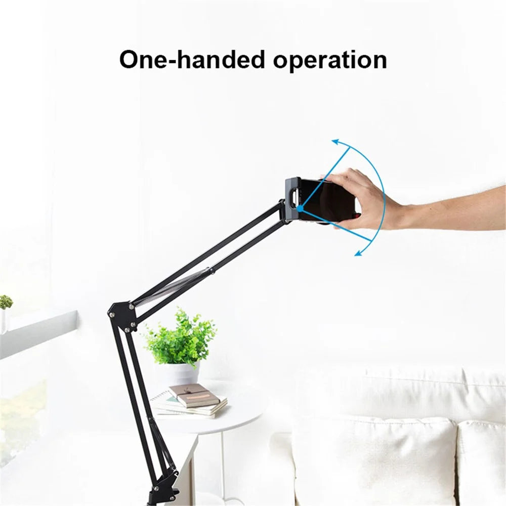 360 Degree Long Arm 3.5-10.6 inch Mobile Phone Tablet Holder Stand Bed Desktop Lazy Bracket - 5