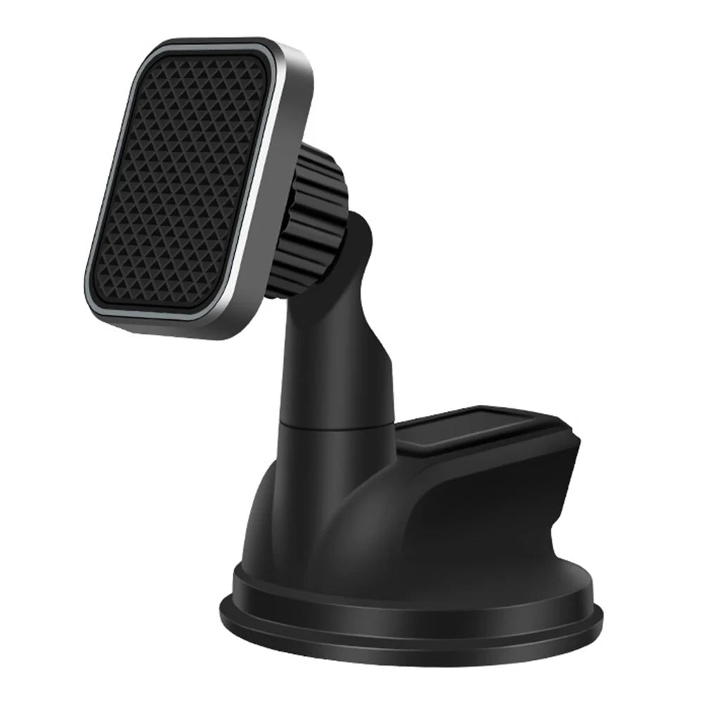 360 Degrees Rotary Magnetic Car Dashboard Windshield Phone Holder Suction Cup Bracket for iPhone Samsung GPS - Grey - 1