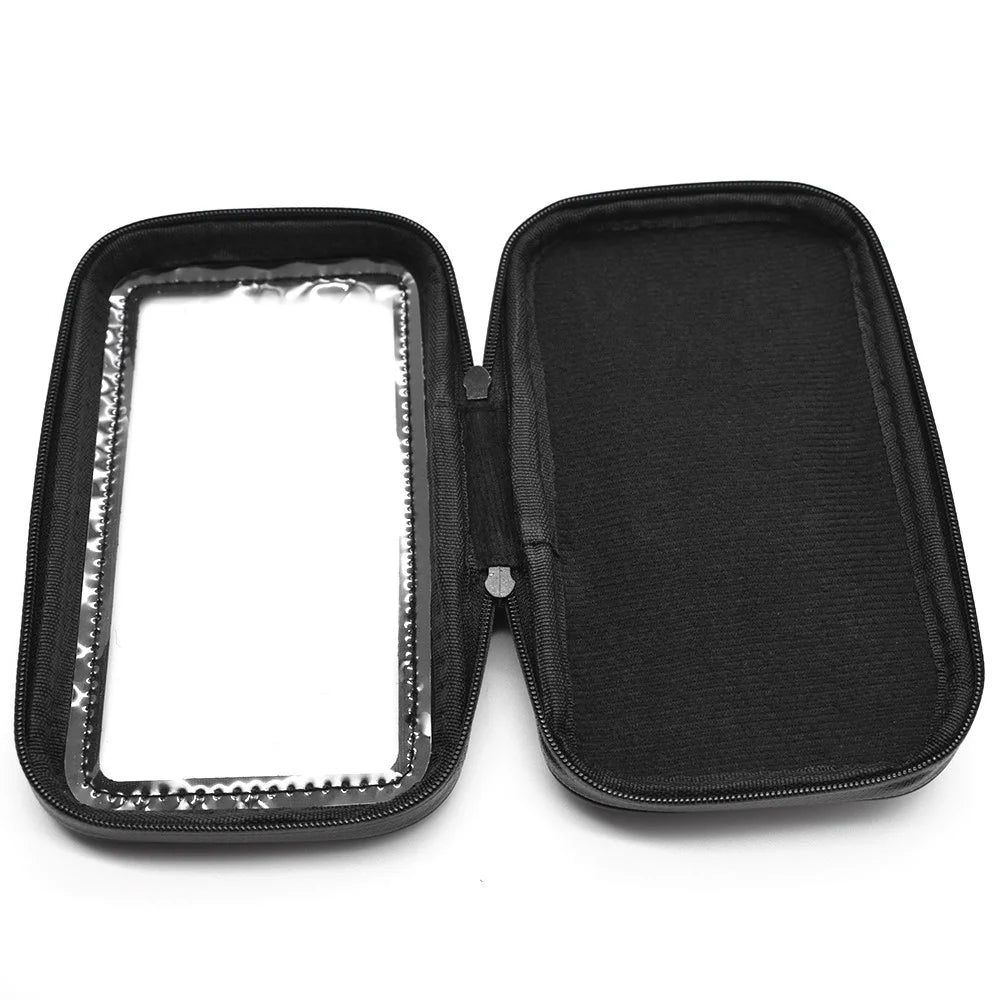 5.5 inch Bike Handlebar Waterproof EVA Touch Screen Phone Bag Cycling Bicycle Cell Phone Holder (Size: L) - 7