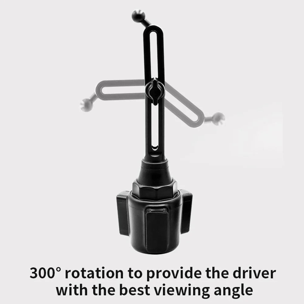 Universal 360 Degrees Rotating Car Cup Holder 3.5-6.0 inch Phone Mount Stand for Huawei Samsung iPhone GPS - 4