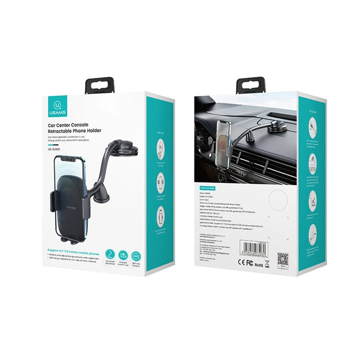 USAMS US-ZJ065 Car Center Console Windshield Mount Phone Holder Bracket - 6