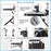 SHUNWEI SD-1502B Car Mount Laptop Stand Steering Wheel Tray Foldable Seat Back Desk for Food Eating Drink Notebook - 3