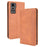 Retro Surface Auto-Absorbed Leather Phone Wallet Stand Case Cover for ZTE Axon 30 5G - Brown - 1
