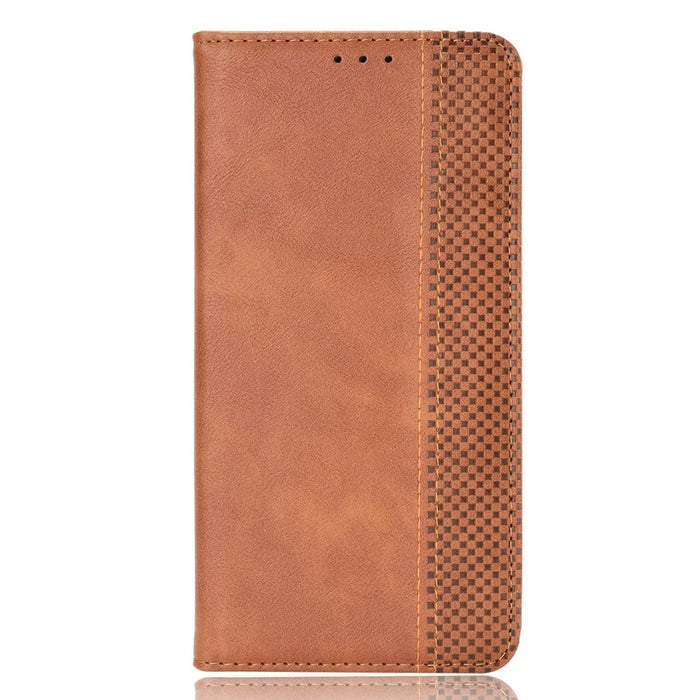 Retro Surface Auto-Absorbed Leather Phone Wallet Stand Case Cover for ZTE Axon 30 5G - Brown - 2