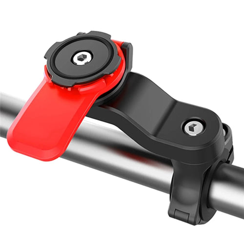 HL-143A Adjustable Rotating Bike Phone Mount Detachable Motorcycle Mobile Phone Holder for 4.7-6.7 Inch Cell Phones - Black/Red - 1