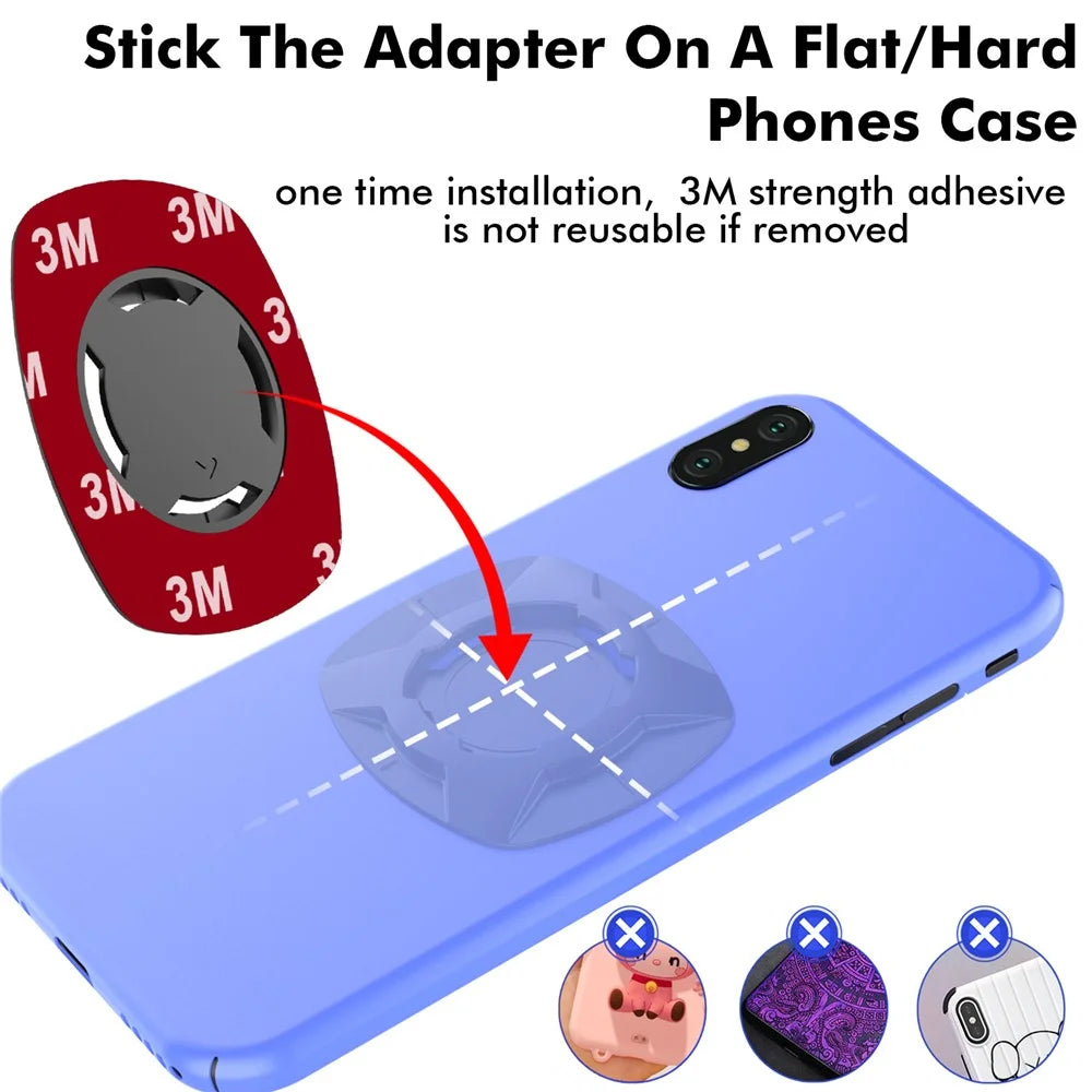 HL-143A Adjustable Rotating Bike Phone Mount Detachable Motorcycle Mobile Phone Holder for 4.7-6.7 Inch Cell Phones - Black/Red - 3