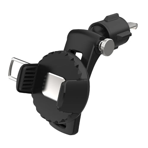 Q001 Multi-function Vehicle Cell Phone Mount Universal Air Vent Phone Holder with Adjustable Clip for Car - Black - 1