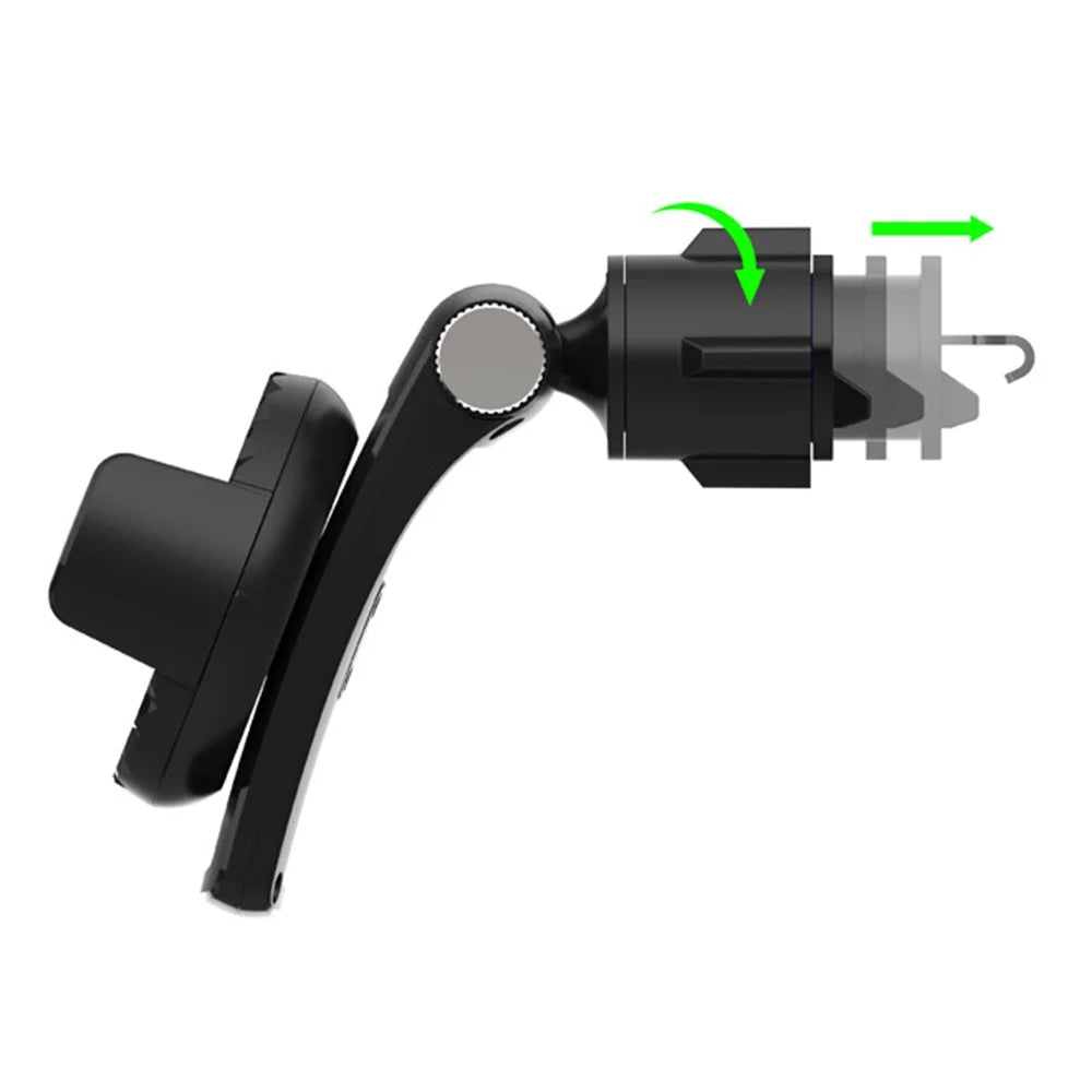 Q001 Multi-function Vehicle Cell Phone Mount Universal Air Vent Phone Holder with Adjustable Clip for Car - Black - 2