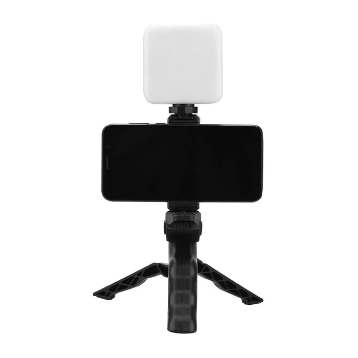 Vlog Shooting Desktop Tripod Adjustable Fill Light Phone Holder Kit for Mobile Phone 6.5-10cm - 3