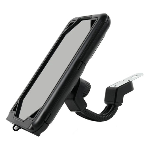 Electric Bicycle Motorcycle Rearview Mirror Mount Waterproof Phone Case Holder Stand - 1