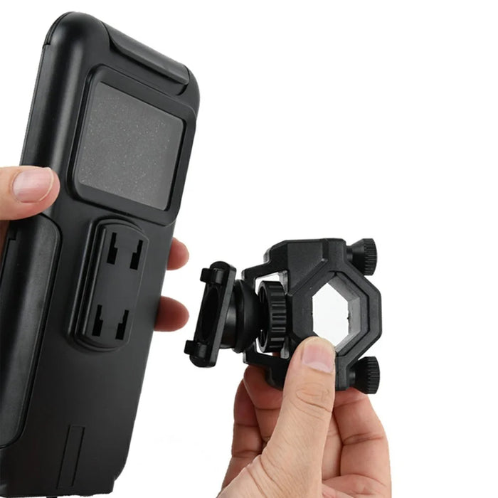 Electric Bicycle Motorcycle Bike Handlebar Mount Waterproof Phone Case Holder Stand - 5