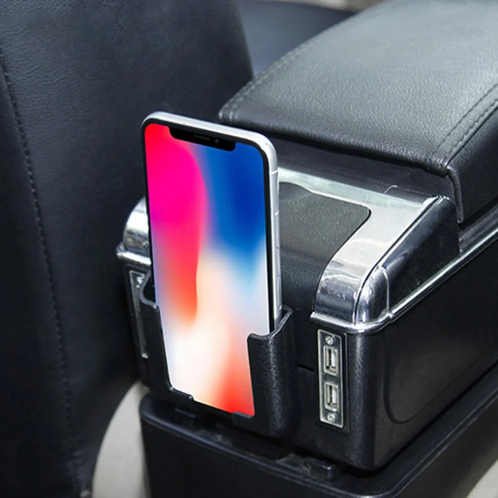 Universal Adhesive Car Phone Holder Stand Vehicle Mobile Phone Storage Box Organizer - 6