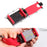 Car Phone Holder Steering Wheel Hanging Mount Mobile Phone GPS Clip Bracket - Red - 3