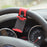 Car Phone Holder Steering Wheel Hanging Mount Mobile Phone GPS Clip Bracket - Red - 7