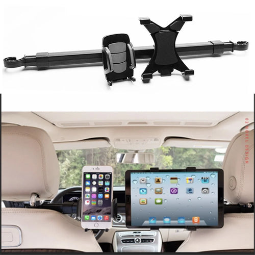 HD52/58 Universal Car Back Seat Headrest Retractable Phone Tablet Holder Bracket - 1