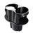 SB-1077 Car Vehicle Dual Cup Holder Water Bottle Drink Rack - Carbon Fiber Black/Silver Edge - 1