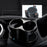 SB-1077 Car Vehicle Dual Cup Holder Water Bottle Drink Rack - Carbon Fiber Black/Silver Edge - 3