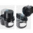 SB-1077 Car Vehicle Dual Cup Holder Water Bottle Drink Rack - Carbon Fiber Black/Silver Edge - 5