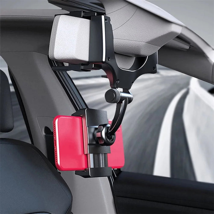 HD-98 Car Rearview Mirror Mount Rotatable Mobile Phone Holder Bracket - 7