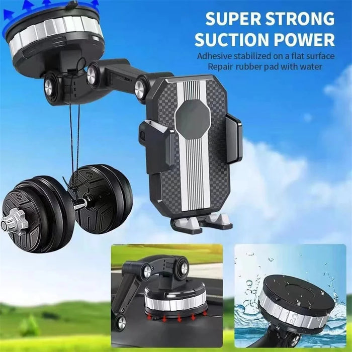 X-0566 Car Dashboard Windshield Adjustable Mobile Phone Holder Suction Cup Bracket - 4