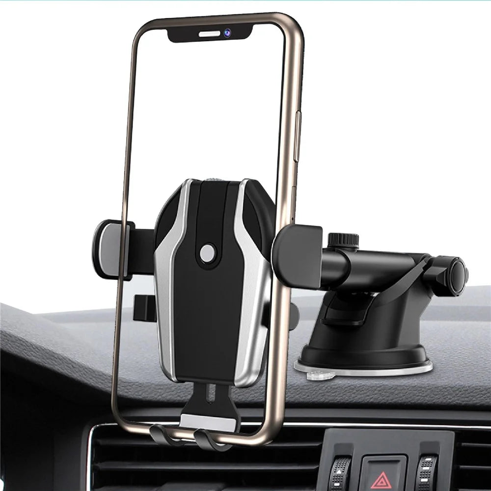 UN-103 360 Degree Rotation Car Dashboard Suction Cup Base Phone Holder Bracket - 2