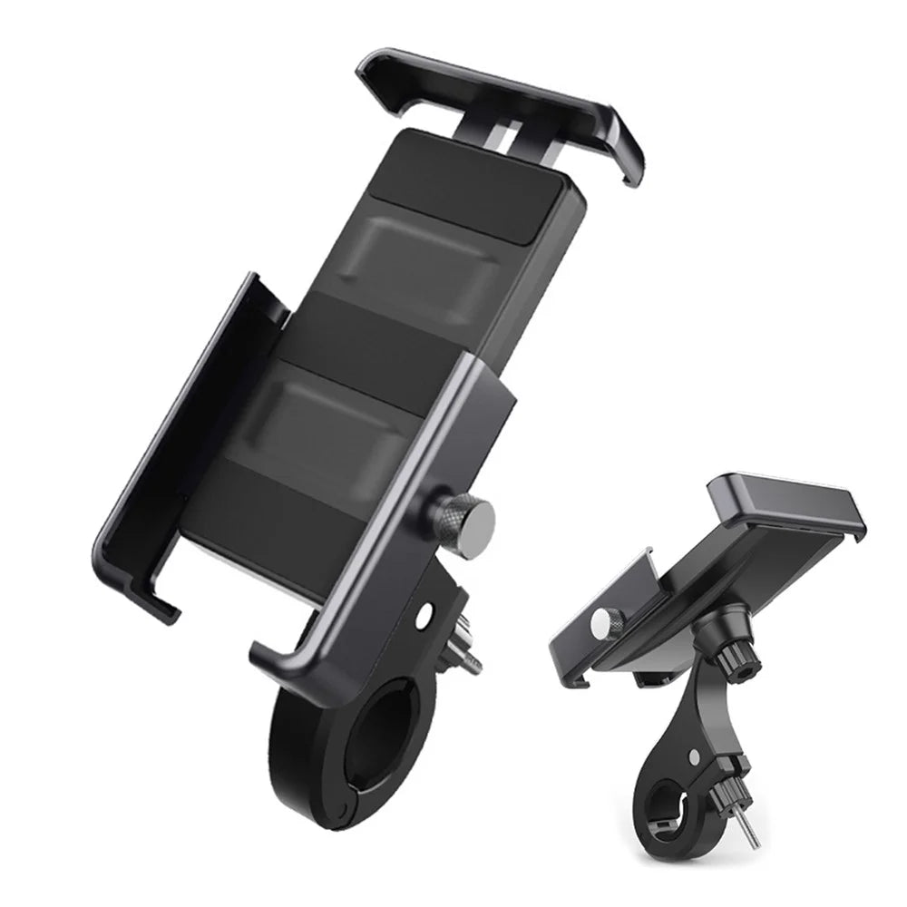Universal Bicycle Handlebar Mobile Phone Holder Rack 360-degree Rotatable Motorcycle Scooter Smartphone Stand Metal Bracket Cycling Accessories - 1